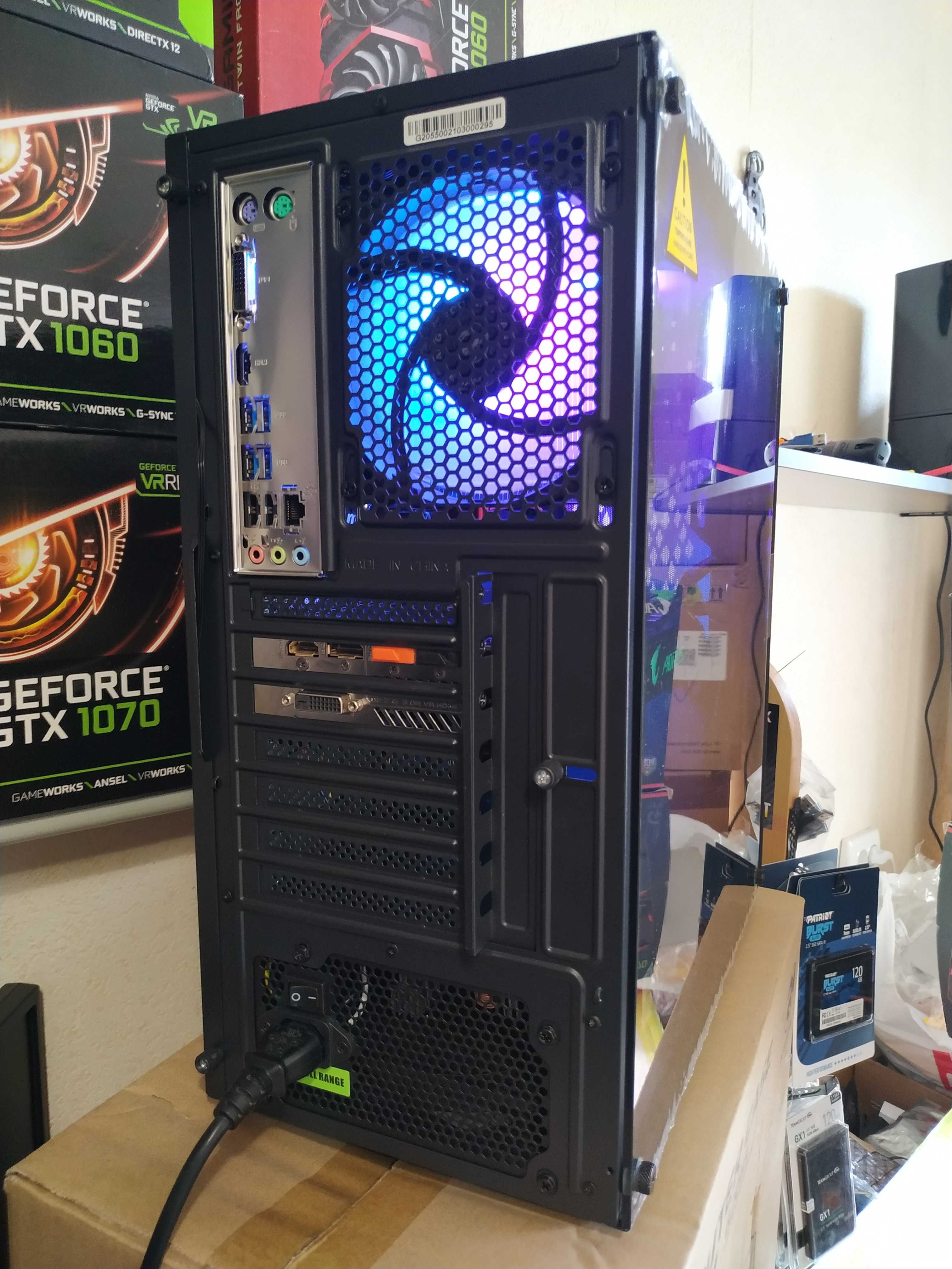 Ігровий комп'ютер RYZEN 5 3600 4.2Ghz, GTX 1070 8GB, 16GB DDR4,SSD+HDD