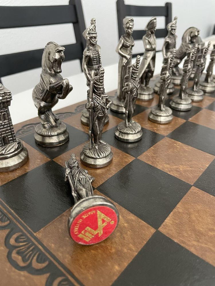 Vendo xadrez italiano peças aço inoxidavel