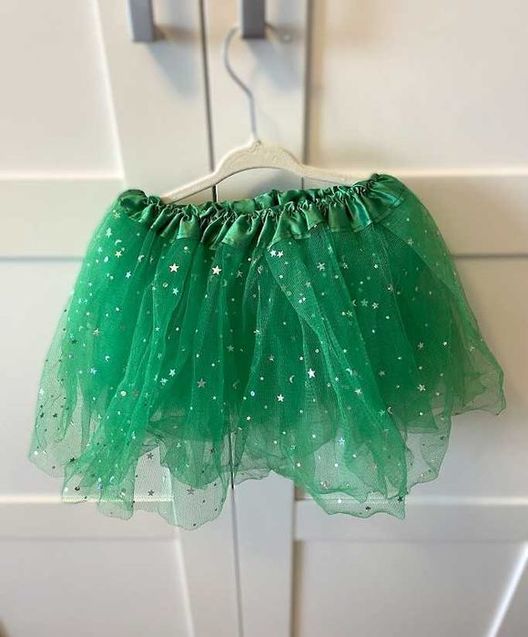 Zielona tiulowa spódniczka– idealna na święta/przedstawienia!