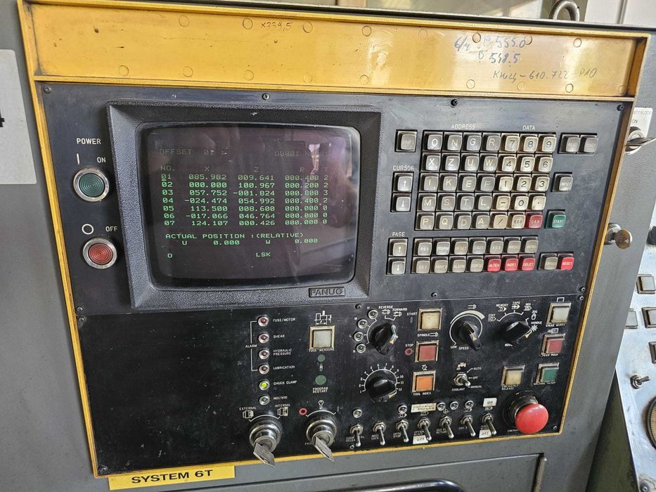 Tokarka CNC Homa Ecoturn 250 - Sterowanie Fanuc - System Daewoo