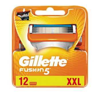 GILLETTE Fusion 5 ostrzy WKŁADY 12szt Oryginalne