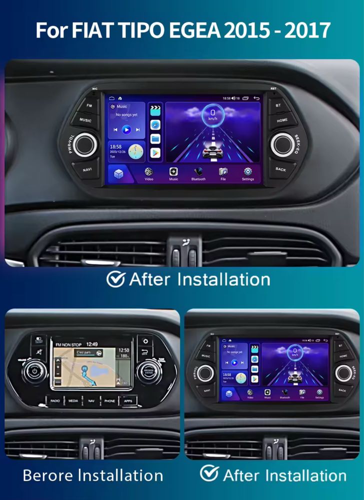 Android магнитола FIAT TIPO EGEA 2015-2017 2/32