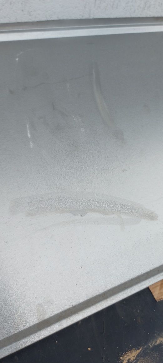 Blat stalowy ze zlewem 211 x 60 cm