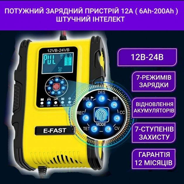 Зарядний пристрій Е-FAST TK500