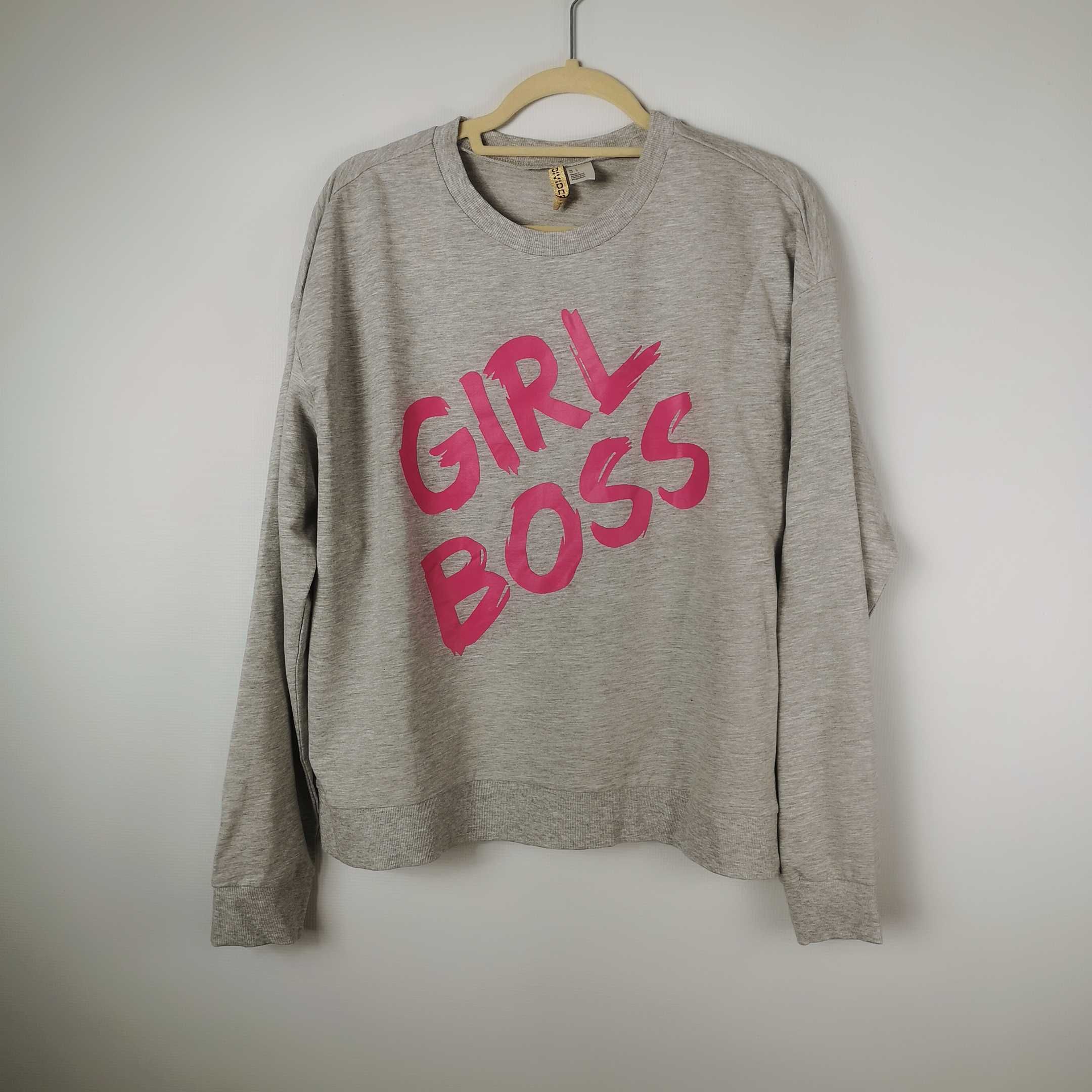 Bluza szara H&M Girl Boss S M L