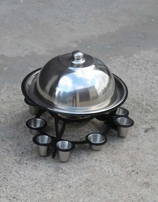 Садж для шашлику / Садж для шашлыка с подогревом - d 35см +комплект 9!