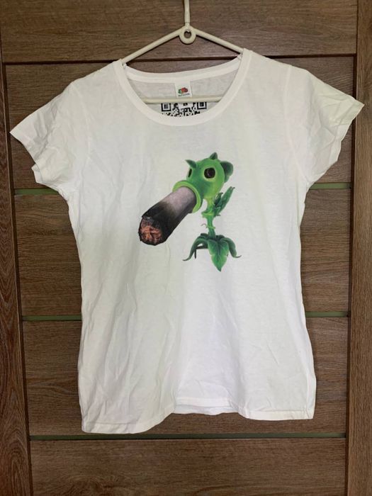 Футболка Горохострілом, мем, прикол, plants vs zombies, 420