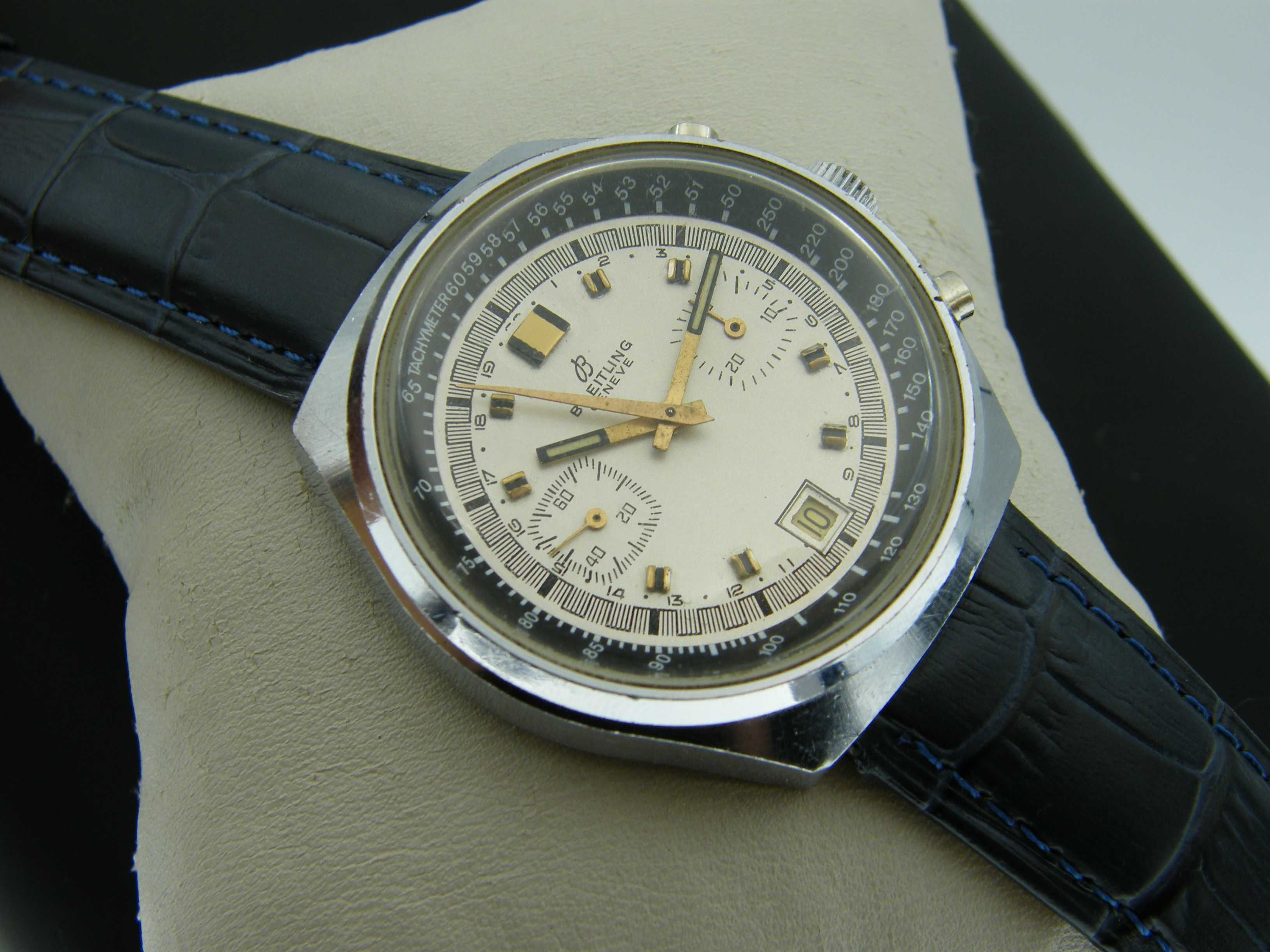 Breitling Chronograph Relly Vintage Piękna Pasówka Valjoux 7734