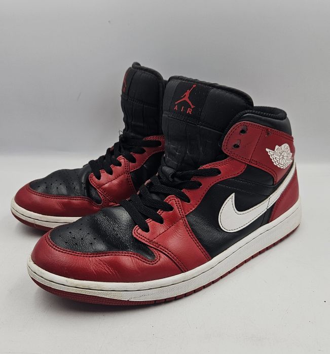 Sneakersy Sportowe Męskie Nike Jordan Czerwono-Czarne Rozmiar 44,5