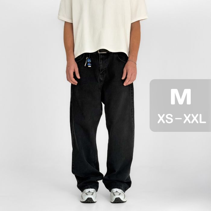 Джинси чоловічі baggy jeans, широкие джинсы мужские реп rap sk8 M