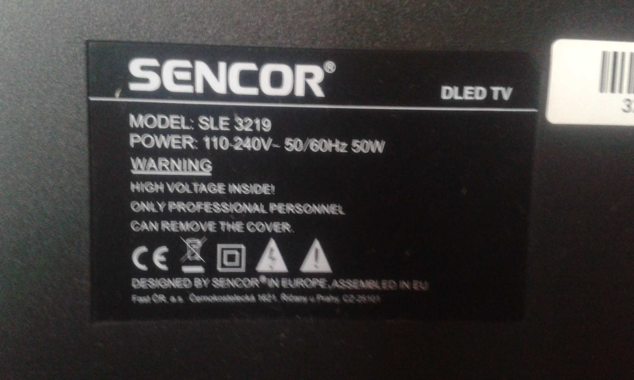 Telewizor Sencor, Dekoder, Antena, Philips DVD Player