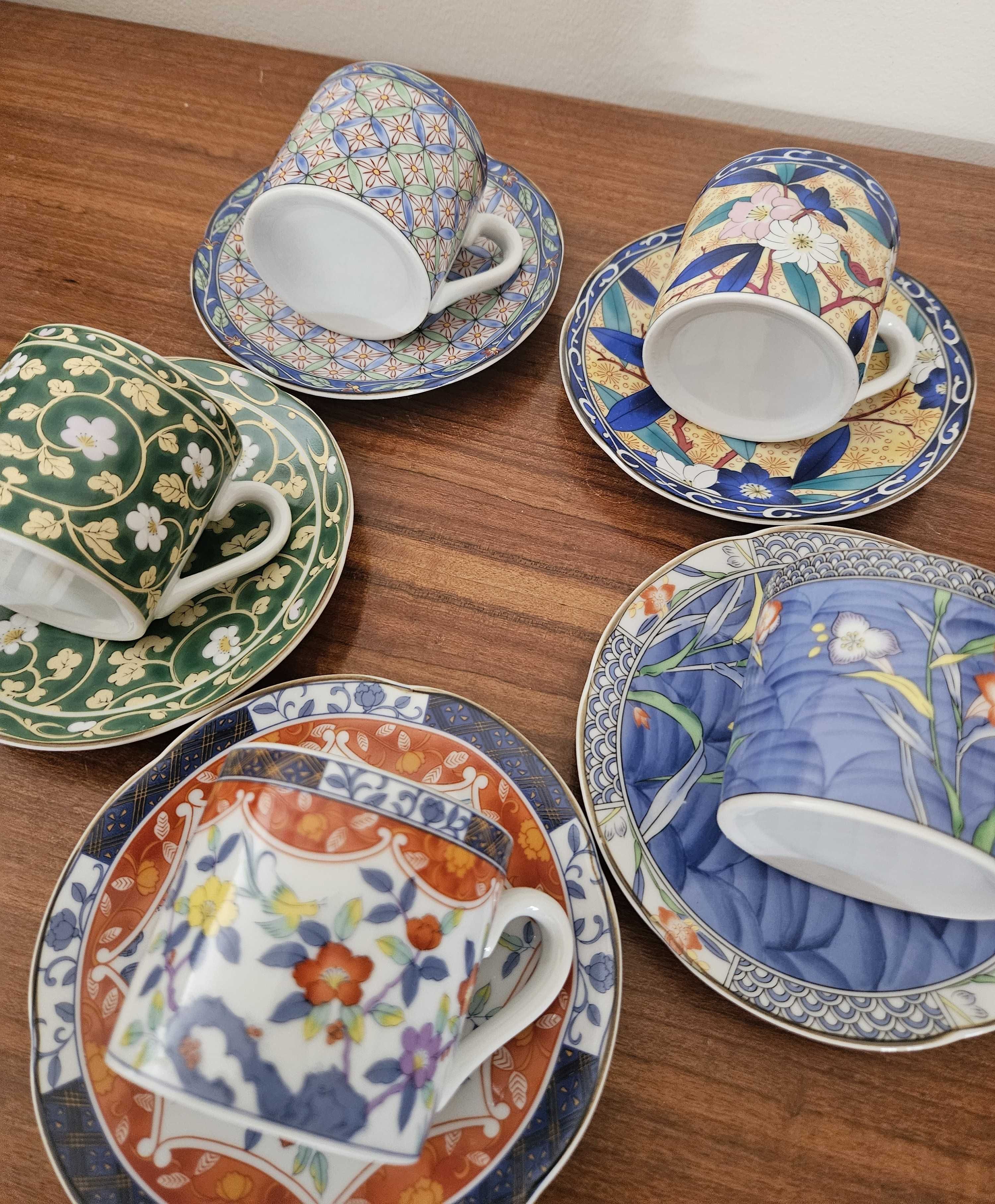Conjunto de chávenas de café  - porcelana japonesa
