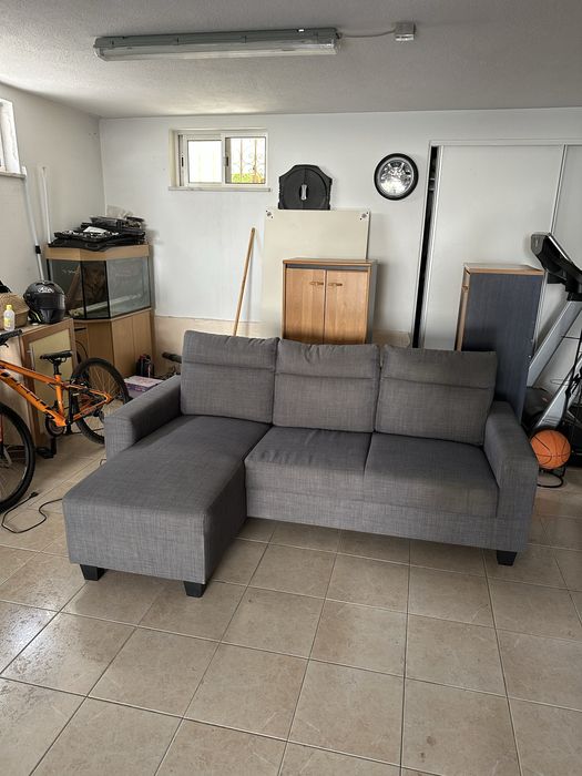 Sofa 3 lugares com chaise longue em muito bom estado!!!!
