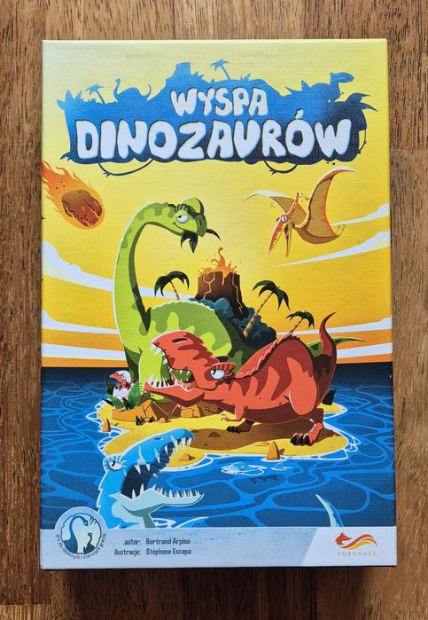 Gra karciana Wyspa Dinozaurów, Foxgames, stan idealny