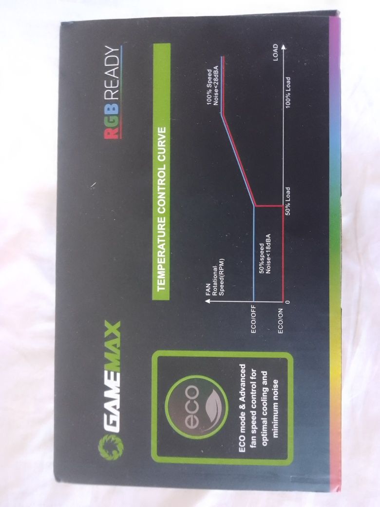 Коробка від Game Max VP RGB 500W