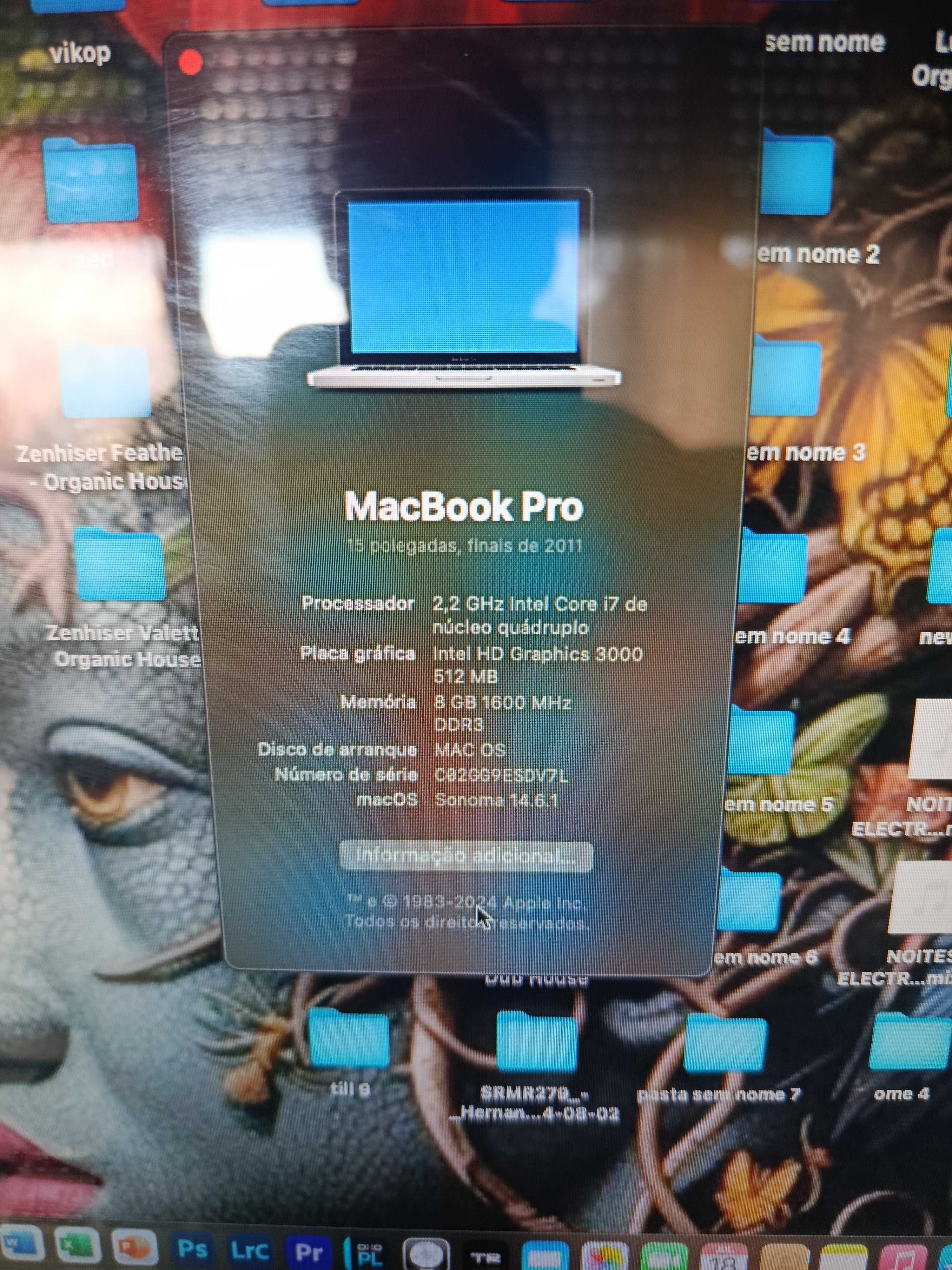 Macbook pro 15 pulgadas I7