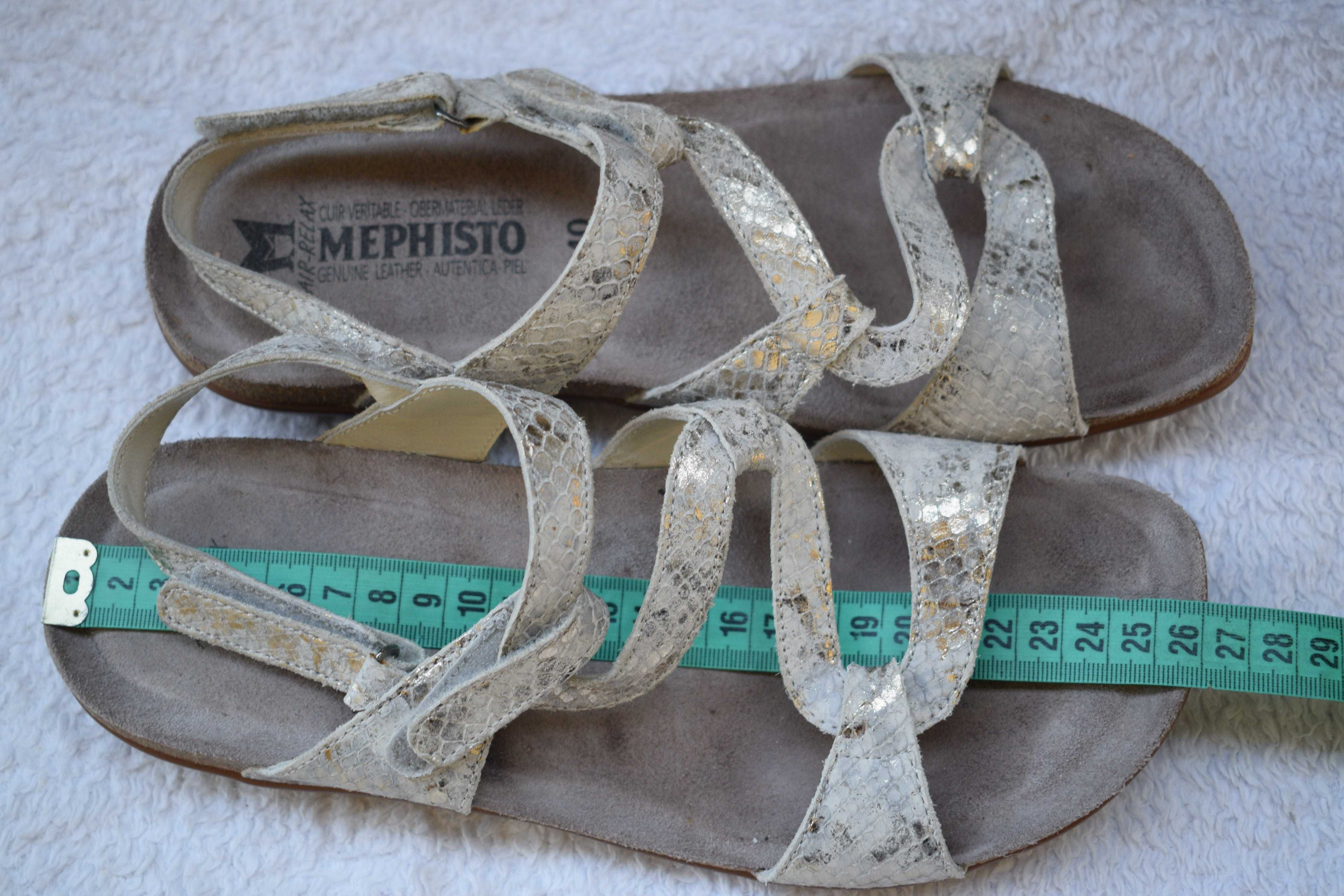 кожаные босоножки летние туфли мокасины сандали Mephisto р. 40 26 см