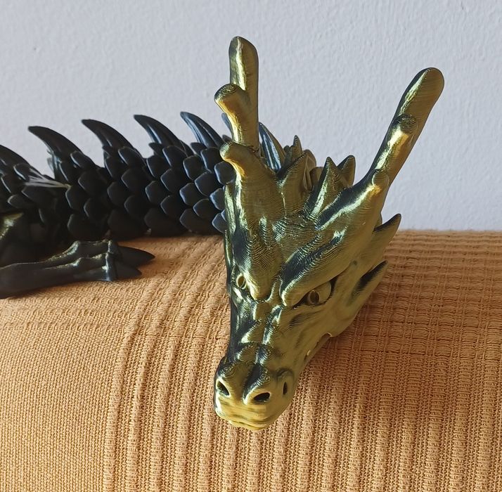 Dragão articulado 90cm pvc