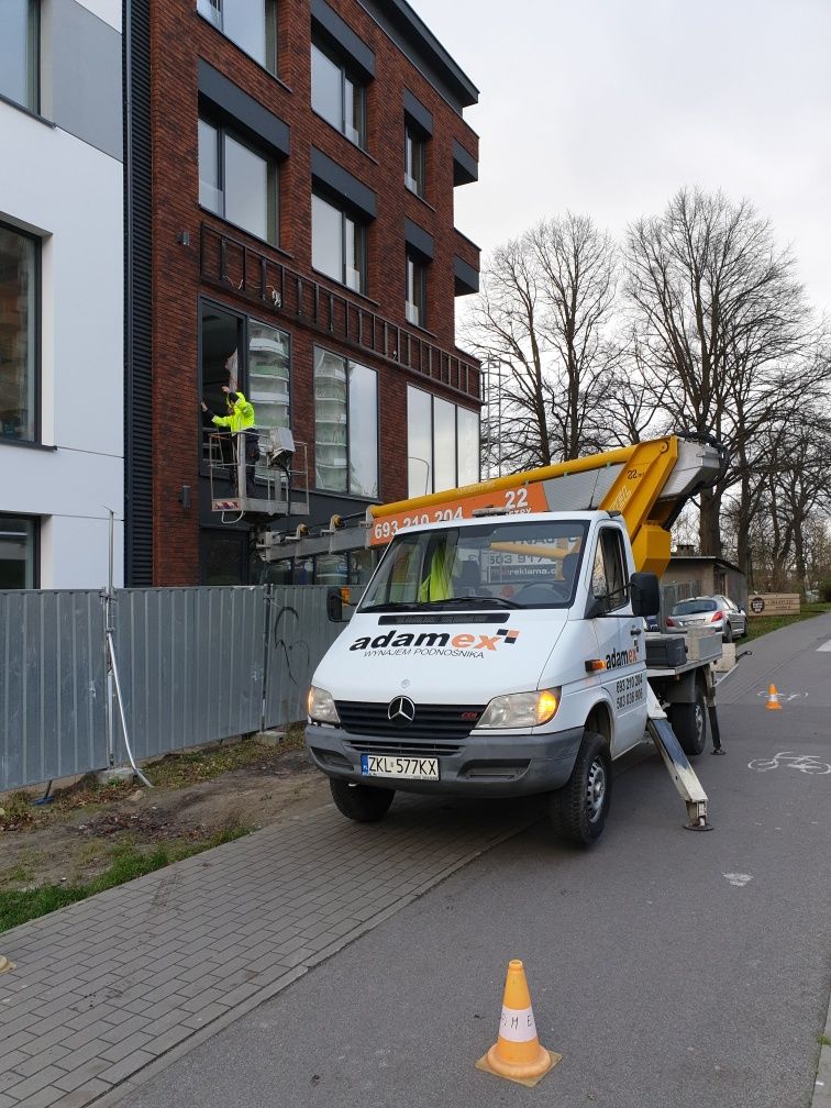 Zwyżka Podnośnik Koszowy 22 m wynajem z operatorem z uprawnieniami