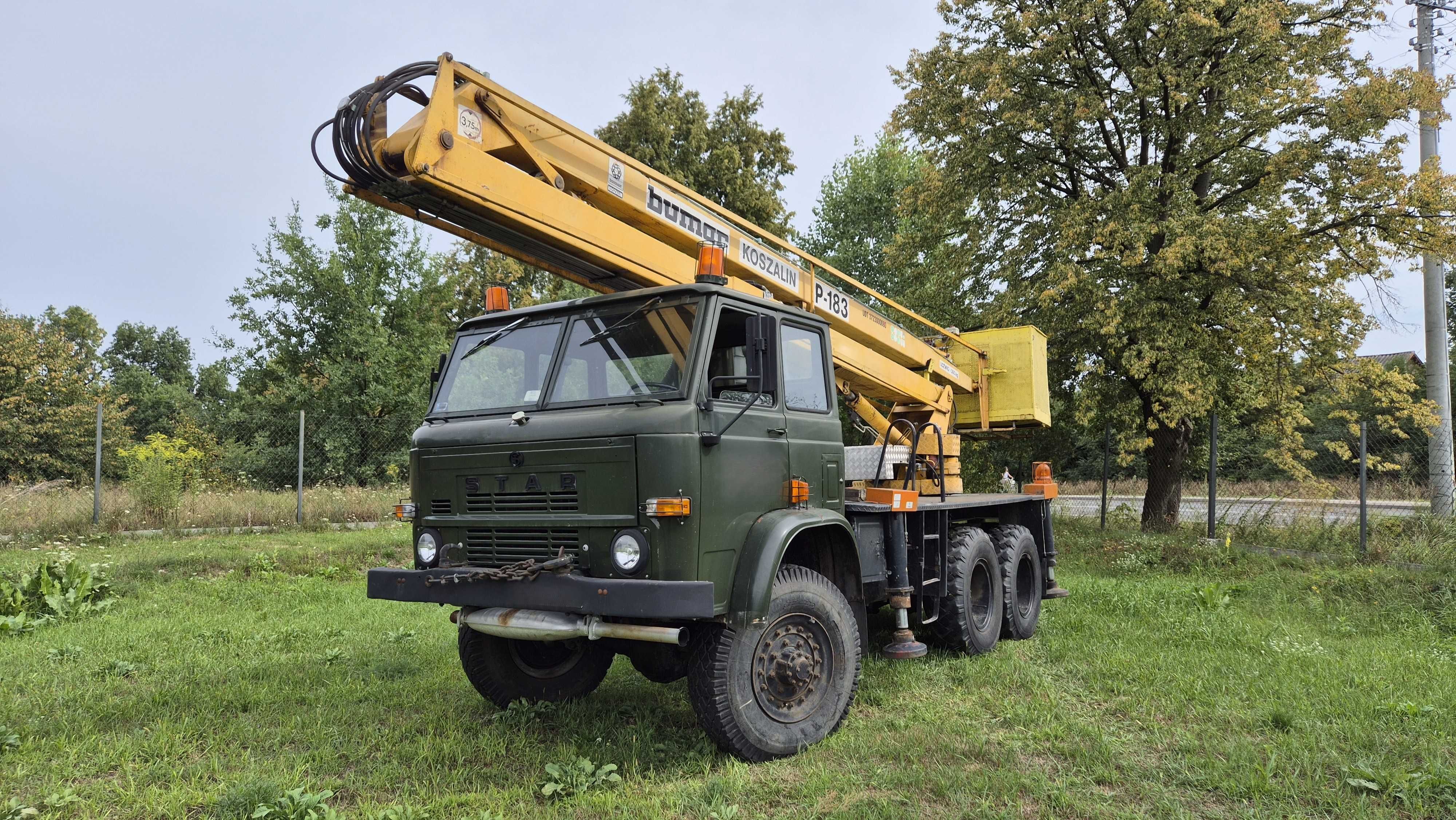 Podnośnik koszowy Bumar P-183 na podwoziu STAR 266 terenowy 6x6