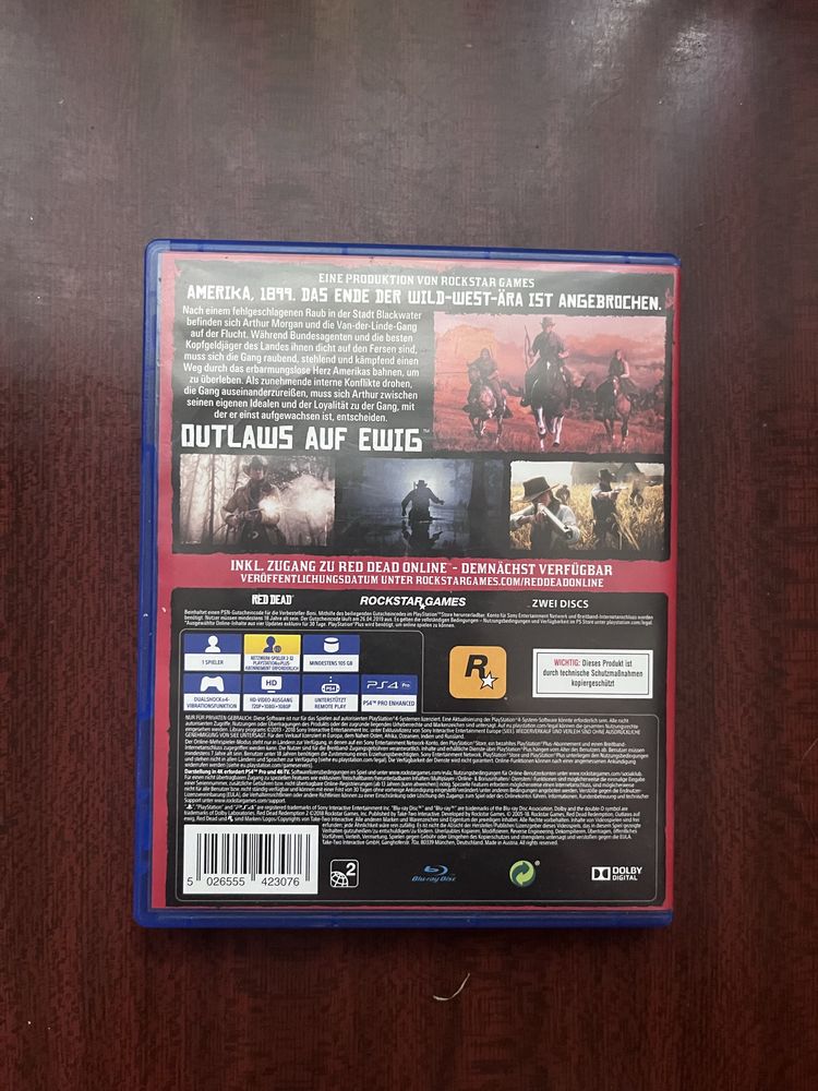 Диск Red Dead Redemption 2