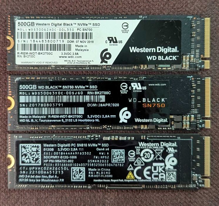 SSD M2 NVME PciE3.0/4.0 (256-512-1TB)