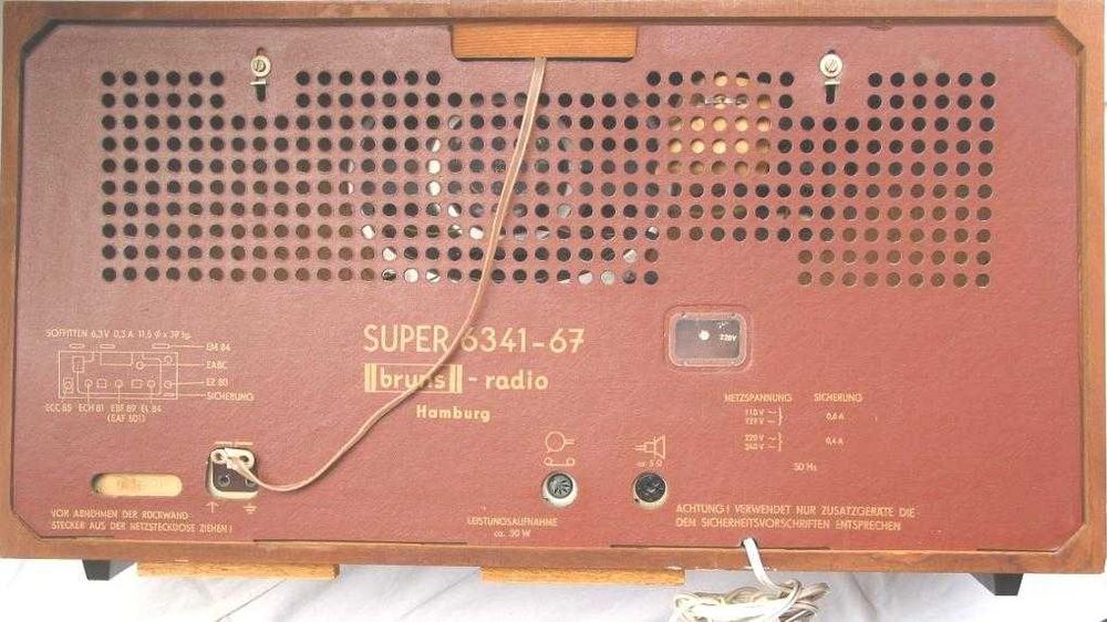 Stare, kolekcjonerskie radio niemieckie Bruns 6341. Sprawne !