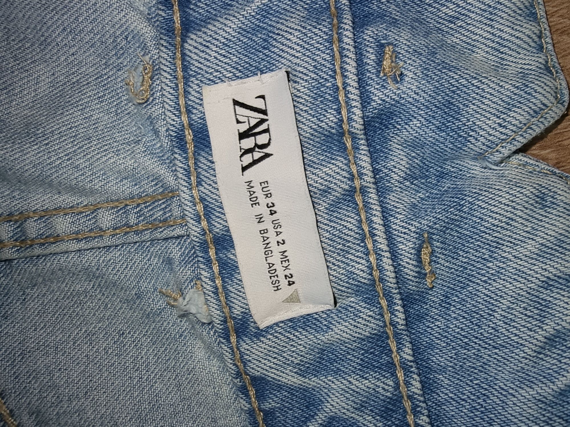 Джинсовые шорты Zara, р.34