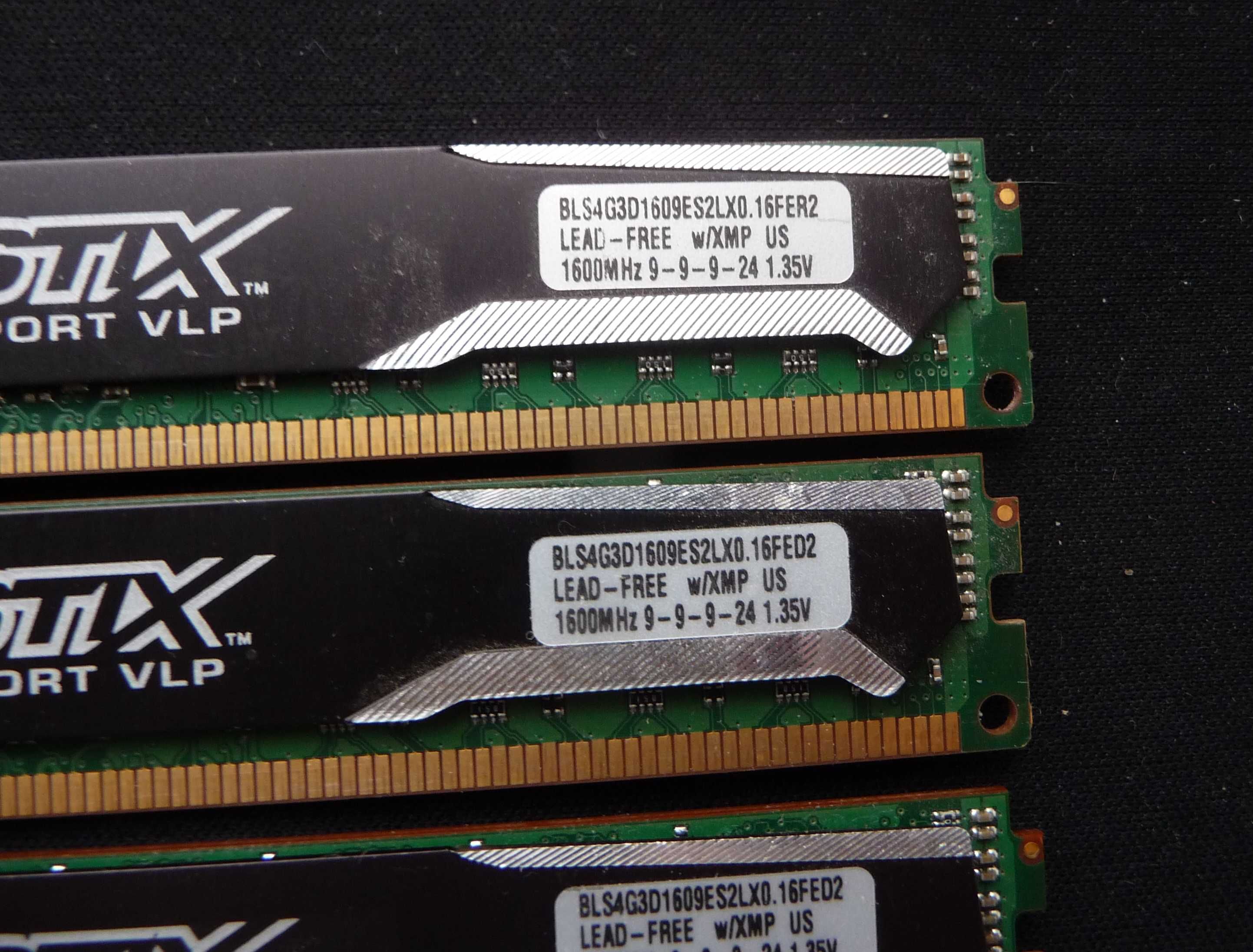 Crucial Ballistix Sport VLP 4GB PC3L-12800(BLS4G3D1609ES2LX0)(4шт)16Gb