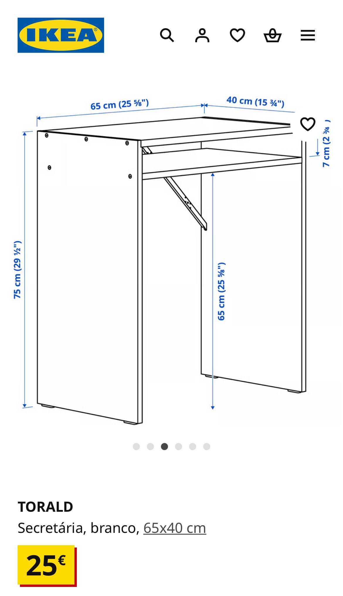 Secretária IKEA Torald.