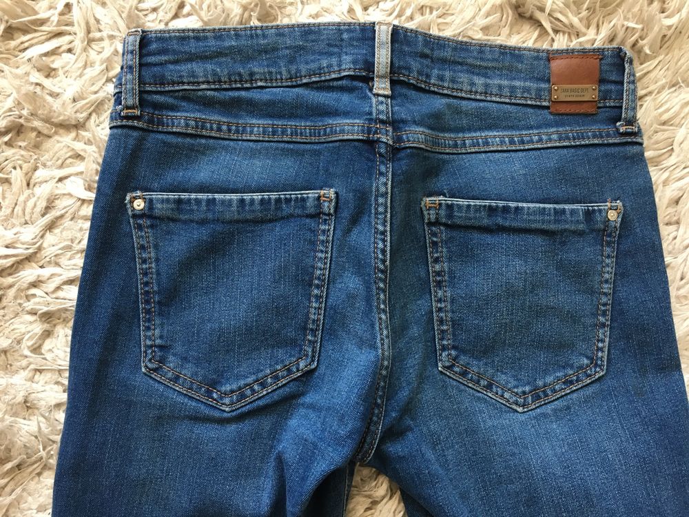 Zara Z1975 Denim spodnie  damskie jeansy rurki eur 34