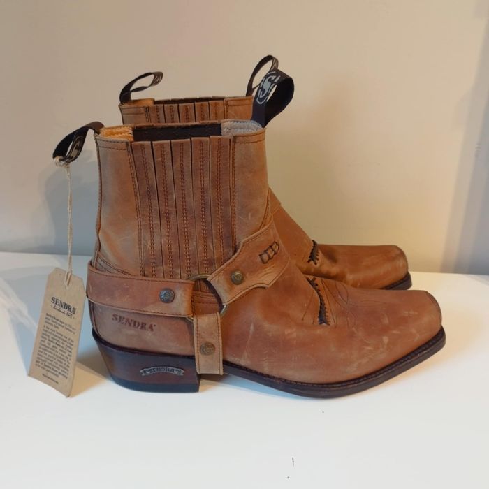 NOWE kowbojki SENDRA 6445 Sprinter Tang skóra naturalna r 43