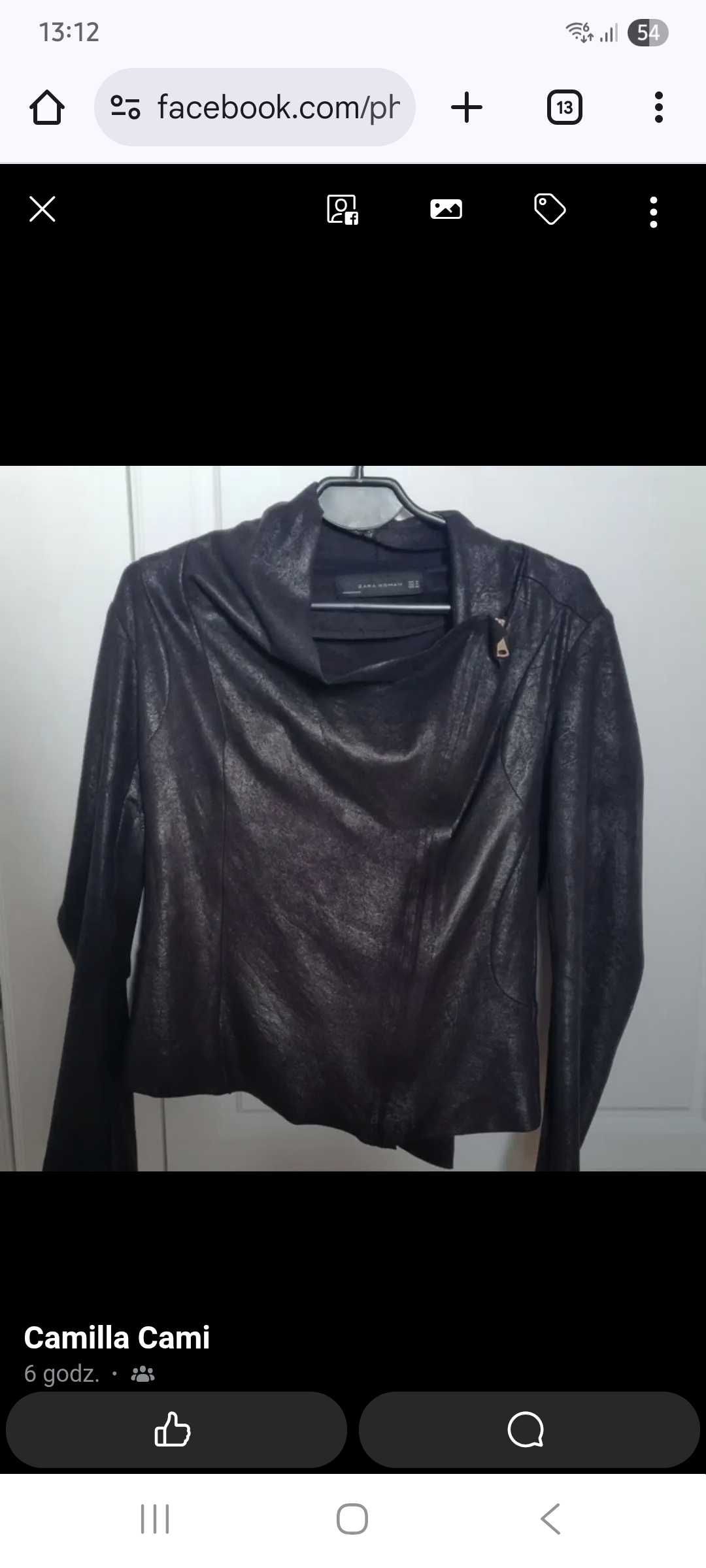 ZARA WOMAN – czarna kurtka damska M
