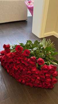 Букет троянд,подарок,букет роз,51,101 роза,голландская роза