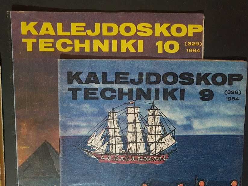 Kalejdoskop Techniki 4 egz. miesięczniki popularnotechniczne z 1984 r