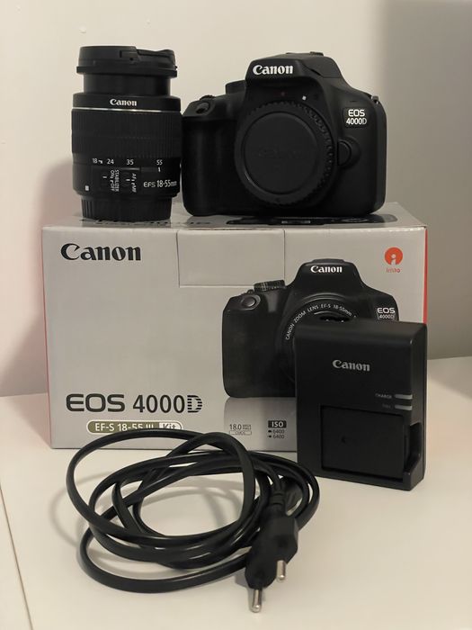 Kit Máquina Fotográfica Reflex CANON EOS 4000D +18-55MM (APS-C)