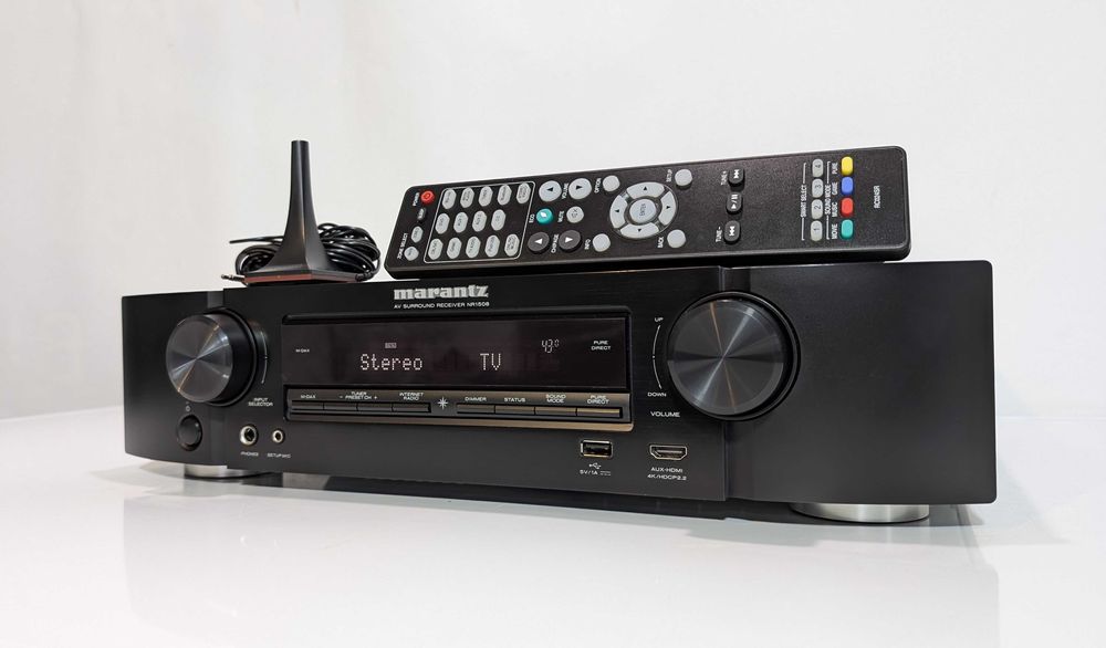 5.2 Ресивер Marantz NR-1509,має 100 Вт\канал\Wi-Fi\Bluetooth\4K\HDMI
