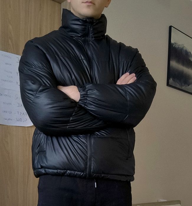 Kurtka Zimowa Aesthetics L Bomberka Eko Skóra Elegancka