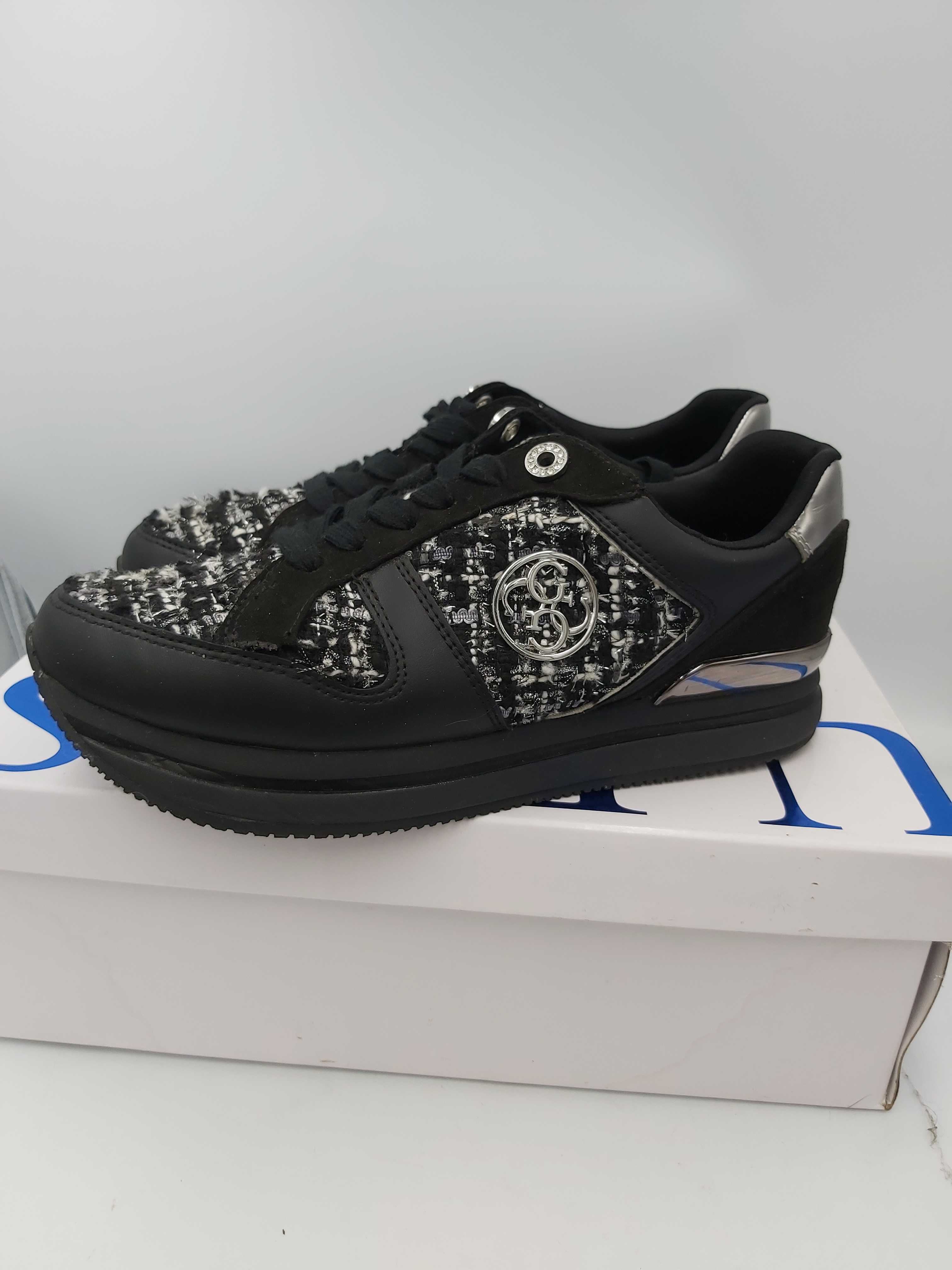 Buty sportowe sneakersy GUESS czarne rozmiar 38