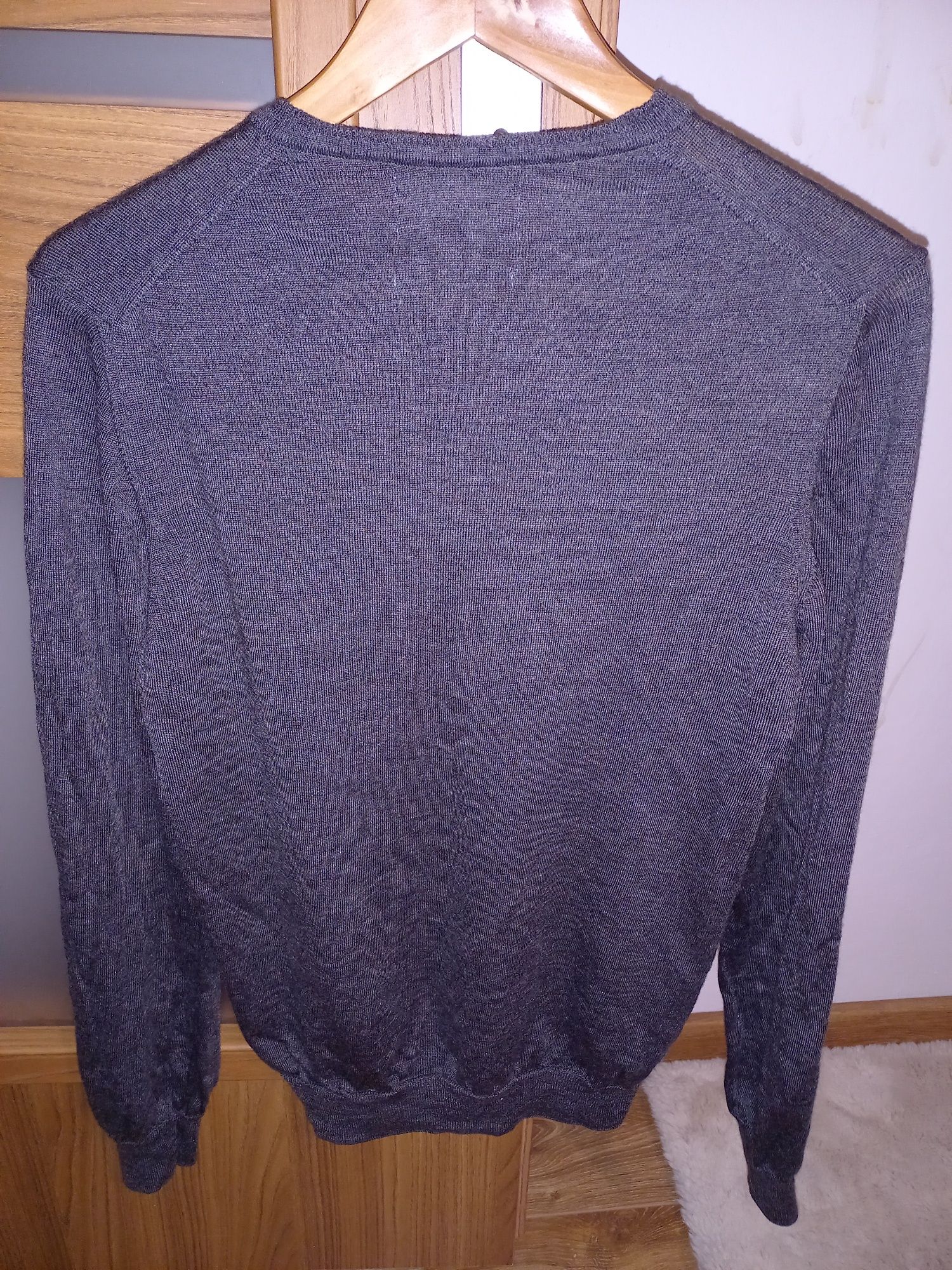 Sweter wełna merynosowa z jedwabiem M&S
