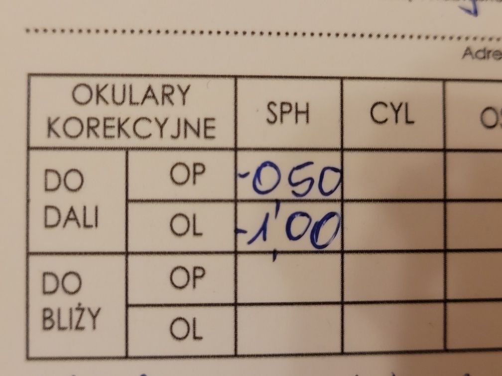 Oprawki H1N1 z nakładkami i szkłami