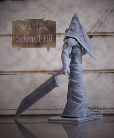 Статуэтка фигурка Пирамидхеда Pyramid Head Silent Hill 3D print model