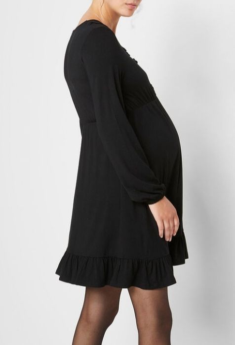 B.P.C sukienka ciążowa i do karmienia czarna ^52/54