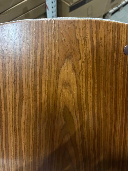 Proste krzesło gięte drewno orzech szary tkanin OUTLET ostatnie szt I1