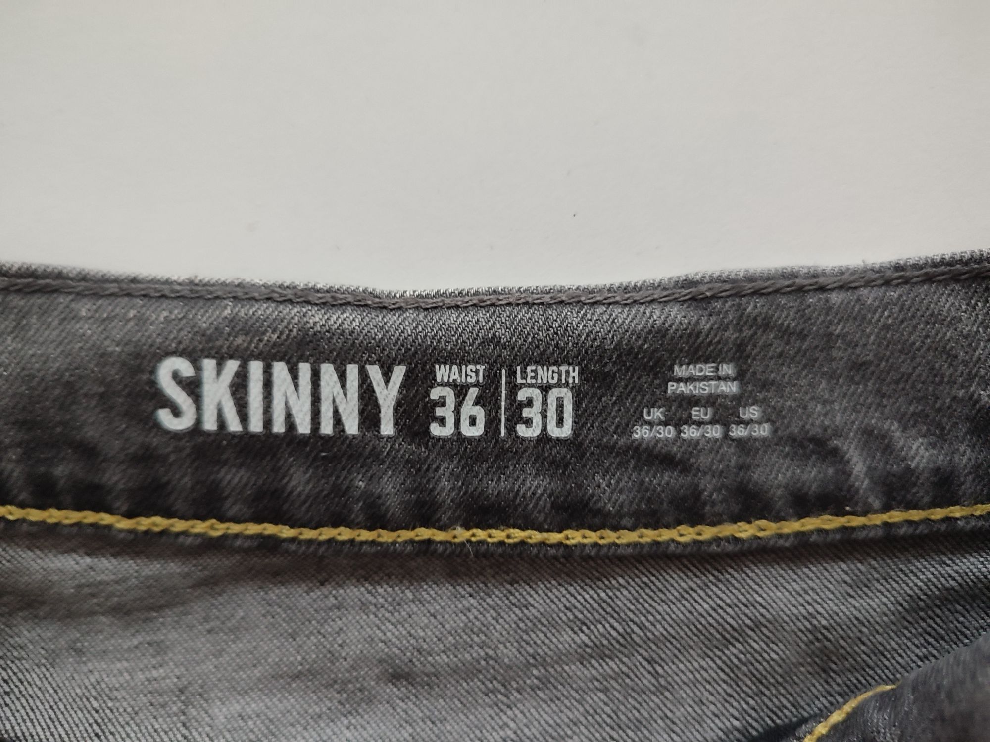 Spodnie jeansowe Skinny męskie rozmiar L