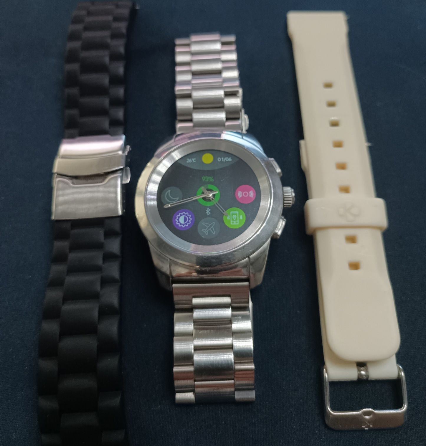 My Kronoz stalowy smartwatch wskazówki punk