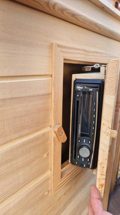 Sauna infrared infrarot na podczerwień 2os radio LED głośniki światło