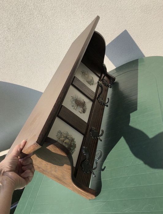 Дубовая вешалка винтаж Голландия.