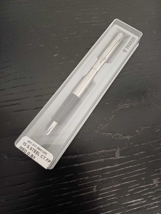 Caneta Parker de tinta permanente em aço inoxidável - 15 Special Steel