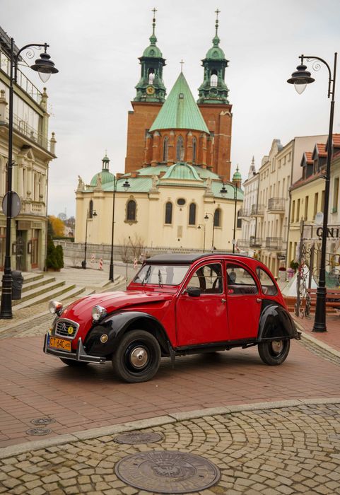 Citroen 2CV auto do ślubu wesele